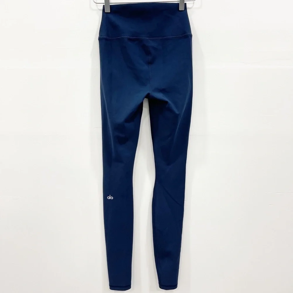 Alo Yoga High Waist Ripped Warrior Legging Navy Athleisure